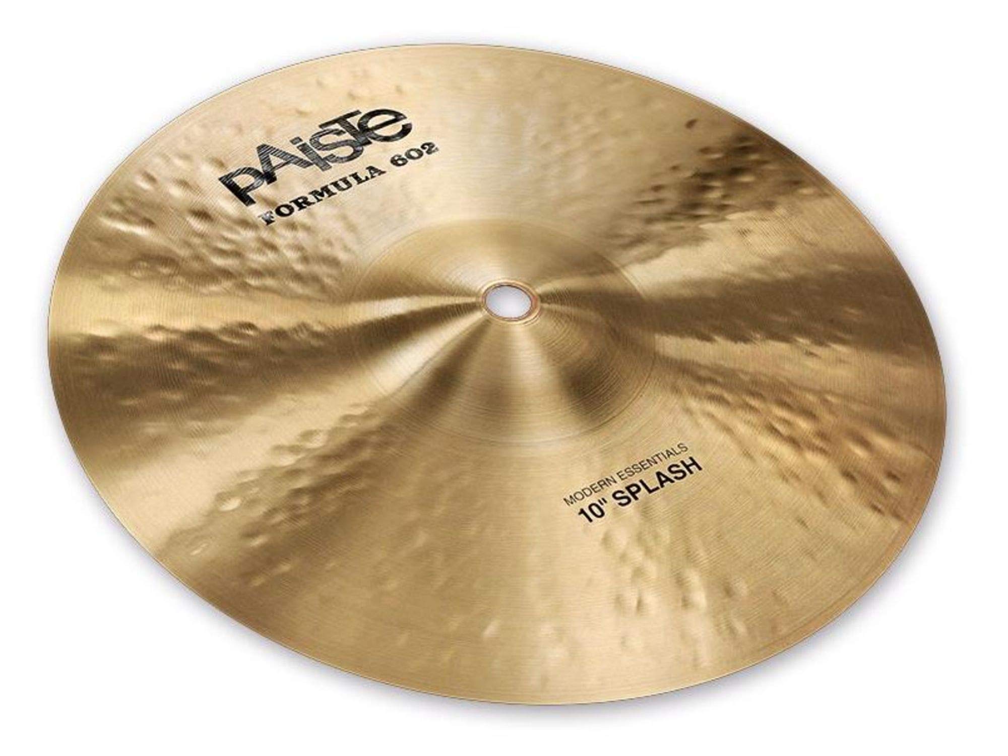 Paiste 10 Inch Formula 602 Modern Essentials Splash Cymbal - Premium Handmade Brass Cymbal for Drummers, Jazz & Studio Recording - Perfect for Live Performances, Practice Sessions & Professional Recordings
