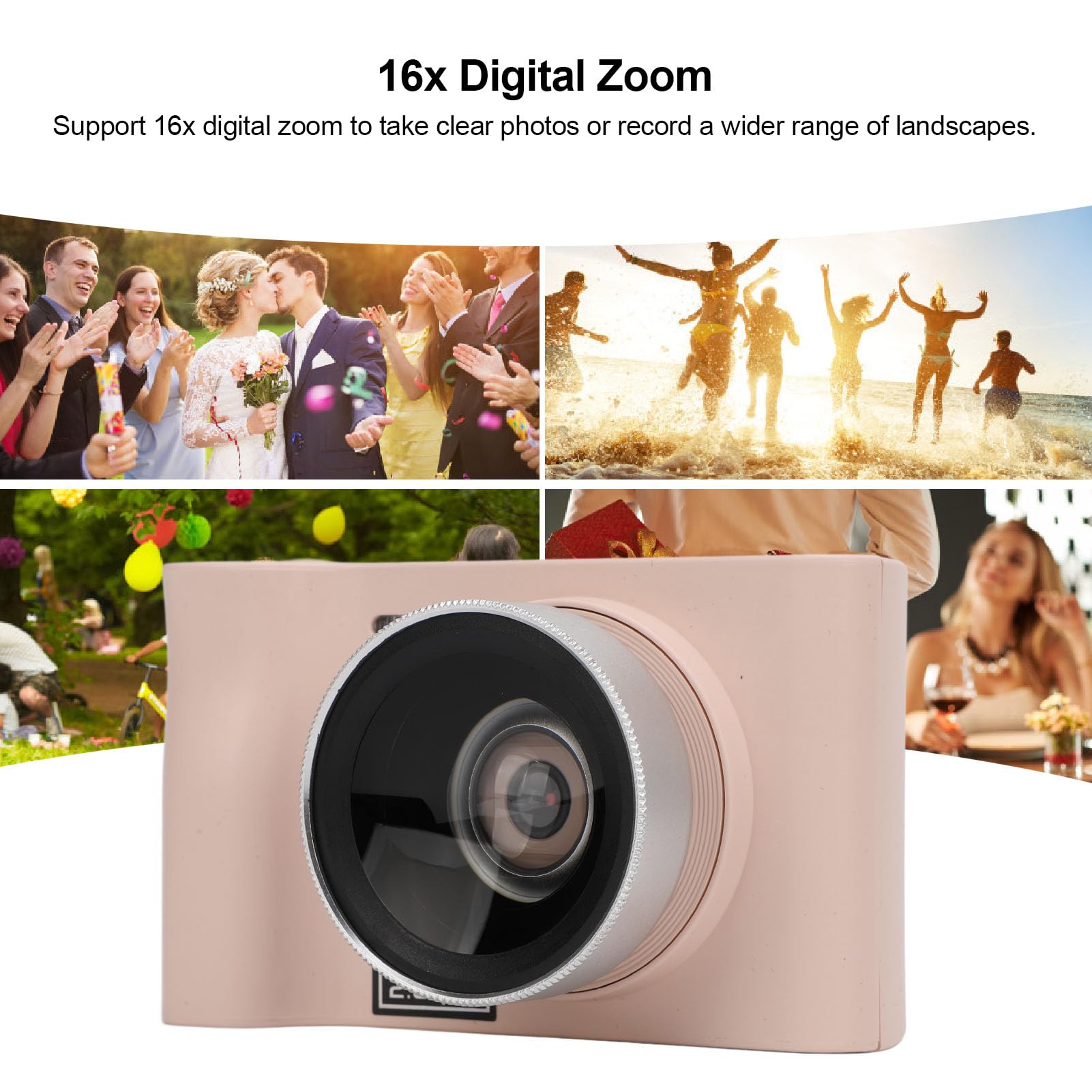 24MP 2.5K Kids Digital Camera with 16X Zoom - Compact WiFi Mirrorless Camera for Beginners | Perfect Travel Camera for Children, Teens & Gift Ideas | Outdoor Adventures, Birthday Parties & Family Vacations