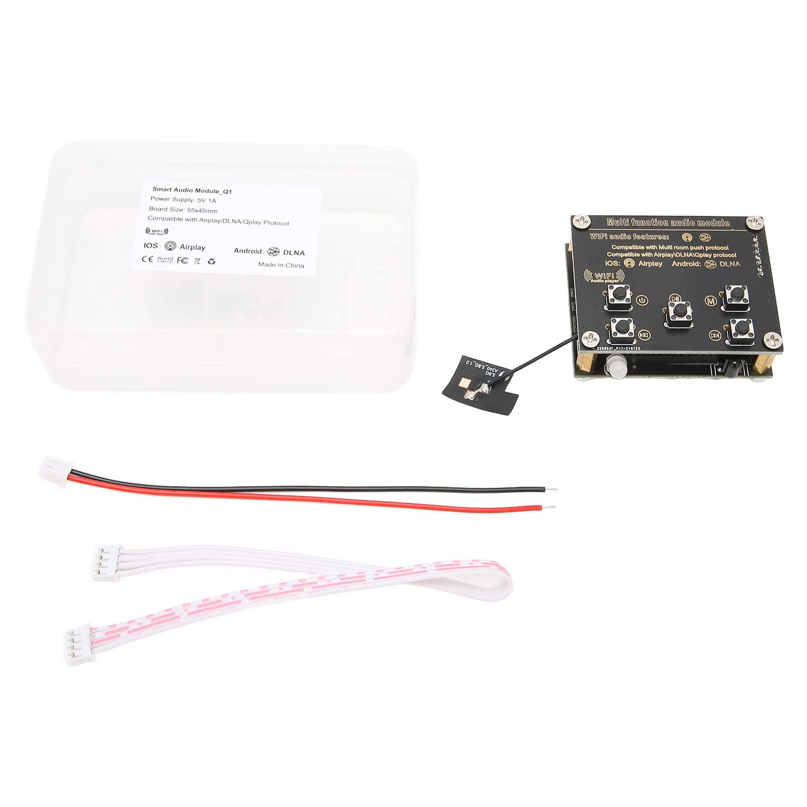 Topyond 2 in 1 Wireless Audio Receiver Board - Bluetooth & WiFi Smart DIY Receiver for Home Theater, Speakers, Stereo System | Perfect for Streaming Music, Home Entertainment & DIY Audio Projects