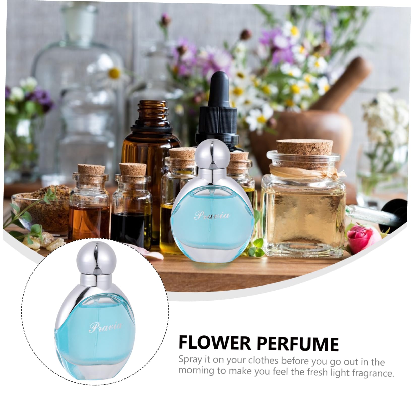 FRCOLOR Floral Fruity Perfume for Women - 20ml Long Lasting Fragrance Oil, Single Bottle Eau de Parfum - Perfect for Daily Wear, Date Nights & Special Occasions