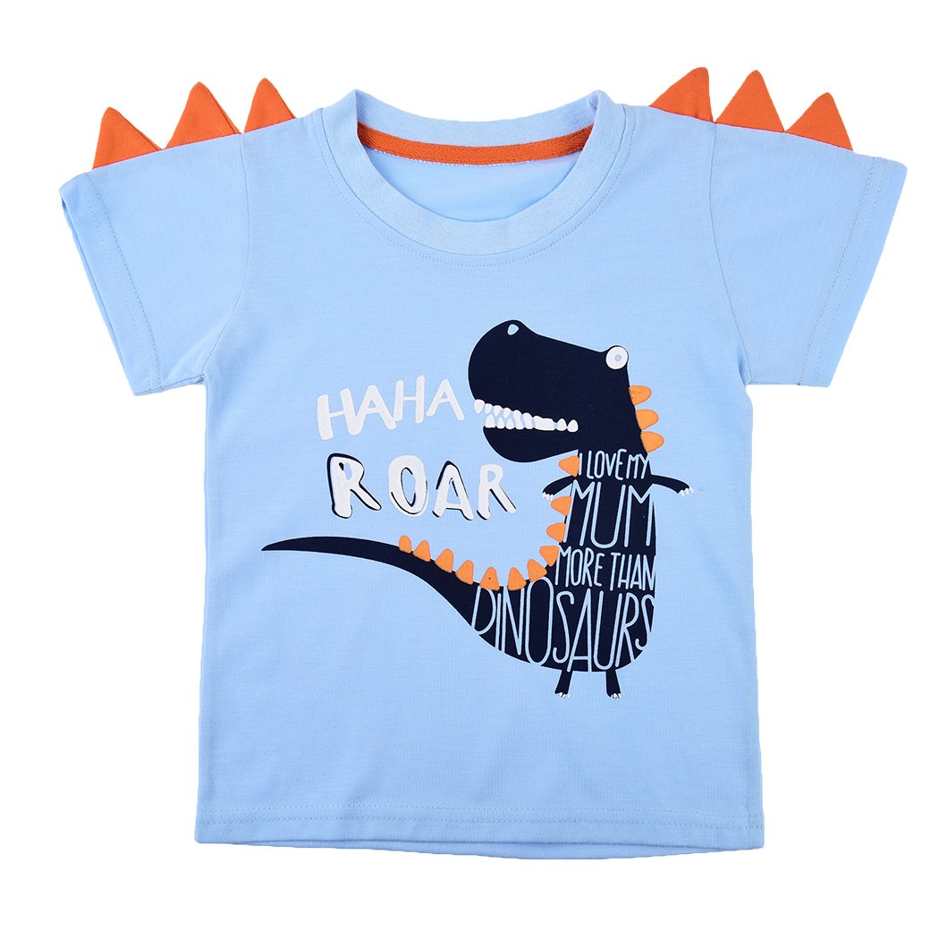 DDSOL Boys' Cotton Dinosaur Graphic Sweatshirt - Cute & Comfortable Top for Kids, Playdates & School Outfits