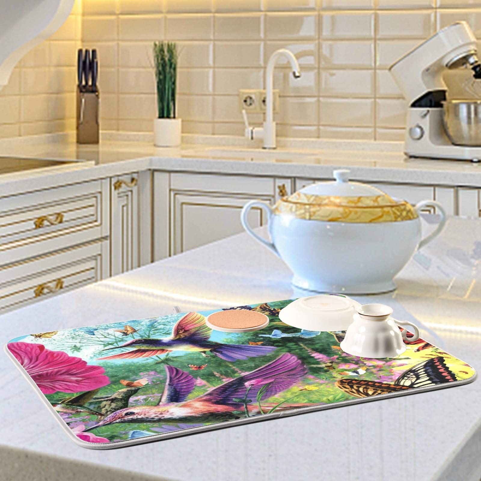 Premium Absorbent Polyester Dish Drying Mat - 24