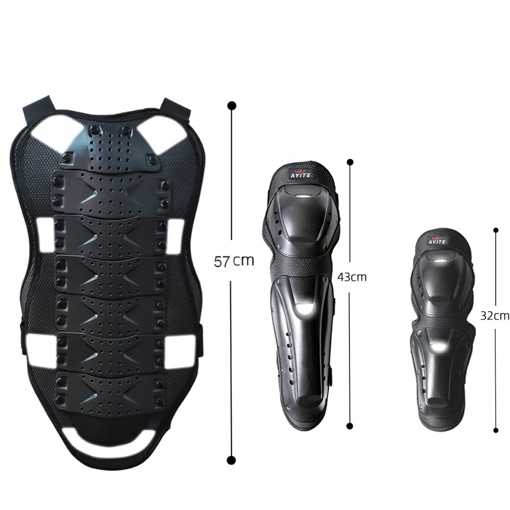 Motocross Gear for Men & Women - Elbow Knee Pads & Chest Protector | Dirt Bike Riding Protection