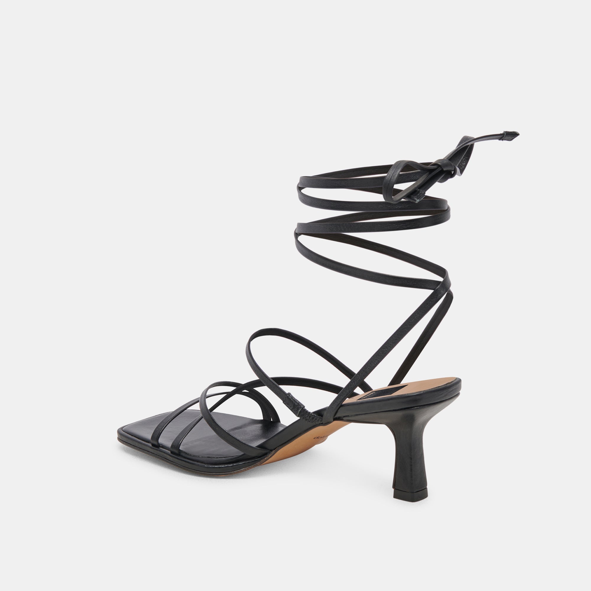MALABO Women's Black Leather High Heels - Stylish & Comfortable Dress Shoes for Party, Wedding & Evening Events