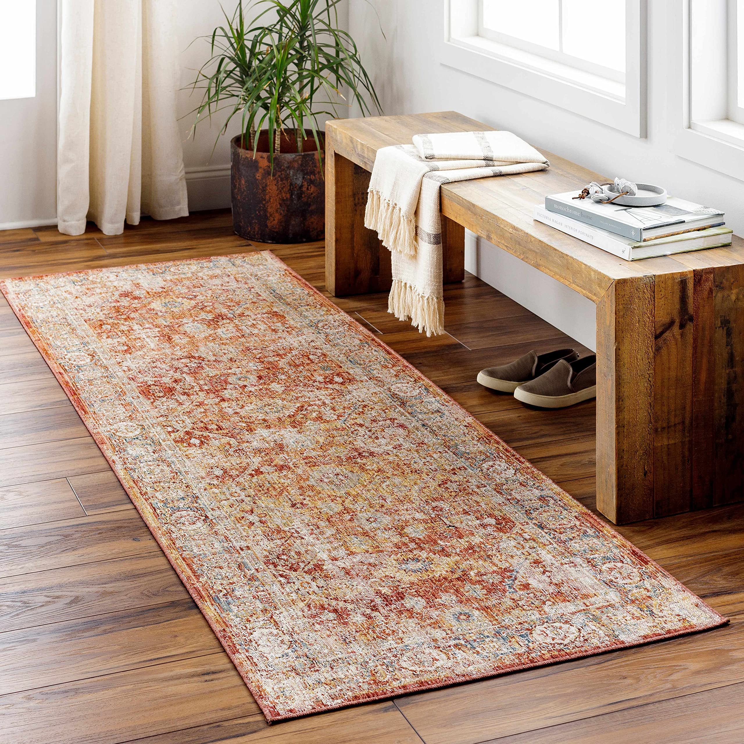 Hauteloom Wetaskiwin Traditional Area Rug 10' x 14' - Black, Purple, Red - Soft Living Room & Bedroom Carpet - Perfect for Home Decor, Family Gatherings & Cozy Spaces
