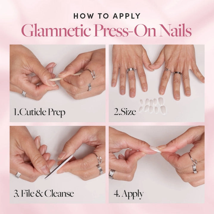 Flamingo Pink Press On Nails - Long Lasting Fake Nails with Glue - Perfect for Parties, Weddings & Special Occasions