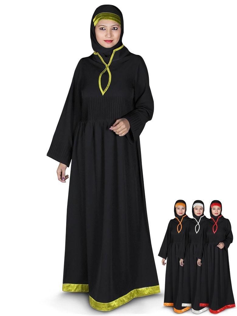 Adeeva Modest Muslim Abaya Dress for Women - Elegant Long Sleeve Islamic Prayer Dress - Perfect for Mosque, Eid, Ramadan & Daily Wear