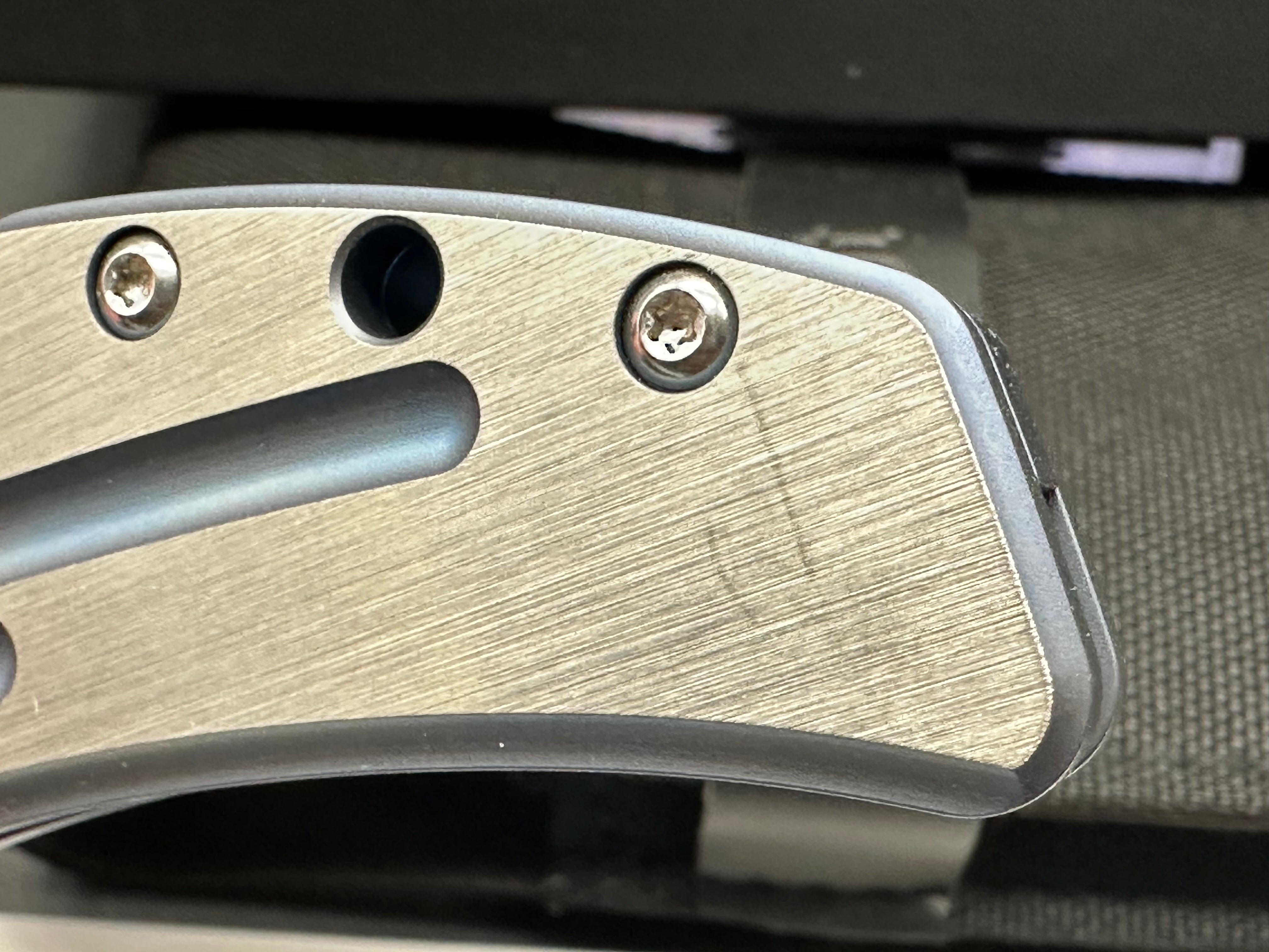 KANSEPT ORION Folding Pocket Knife - Blue/Satin Titanium Handle, S35VN Steel Clip Point Blade for EDC, Camping & Outdoor Activities