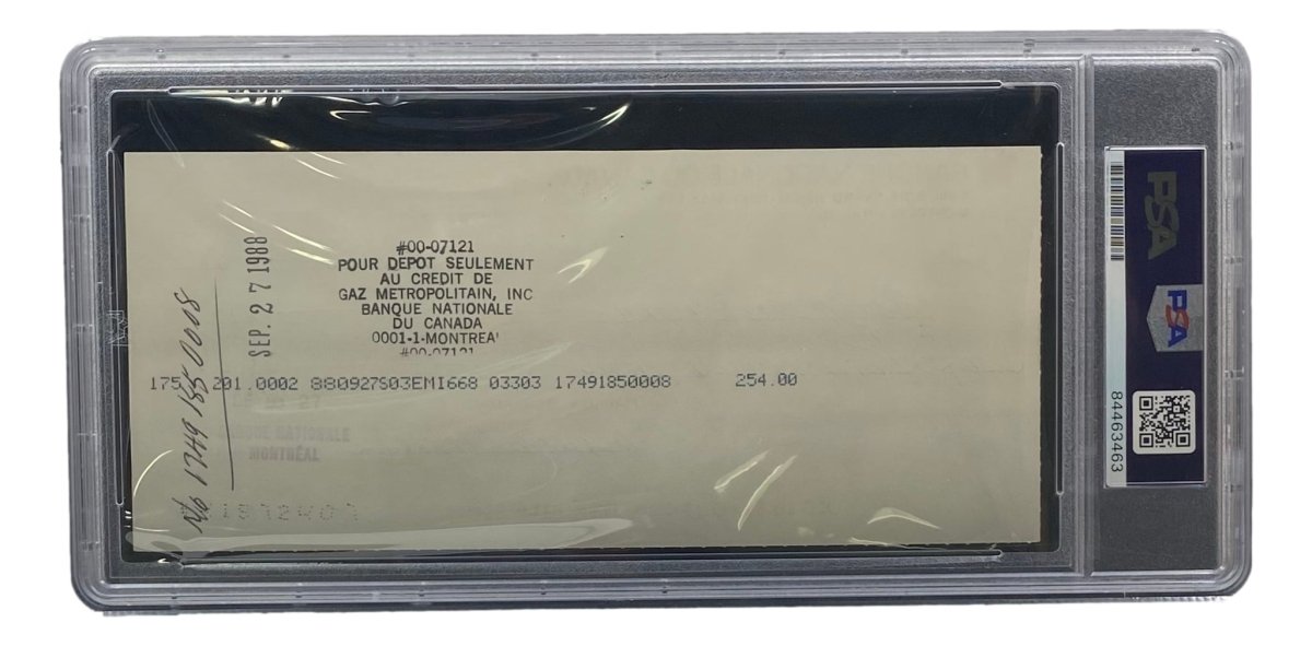 Authentic Maurice Richard Signed Montreal Canadiens Hockey Memorabilia - PSA/DNA Certified Bank Check #21 - Perfect for Sports Collectors & Hockey Fans Display