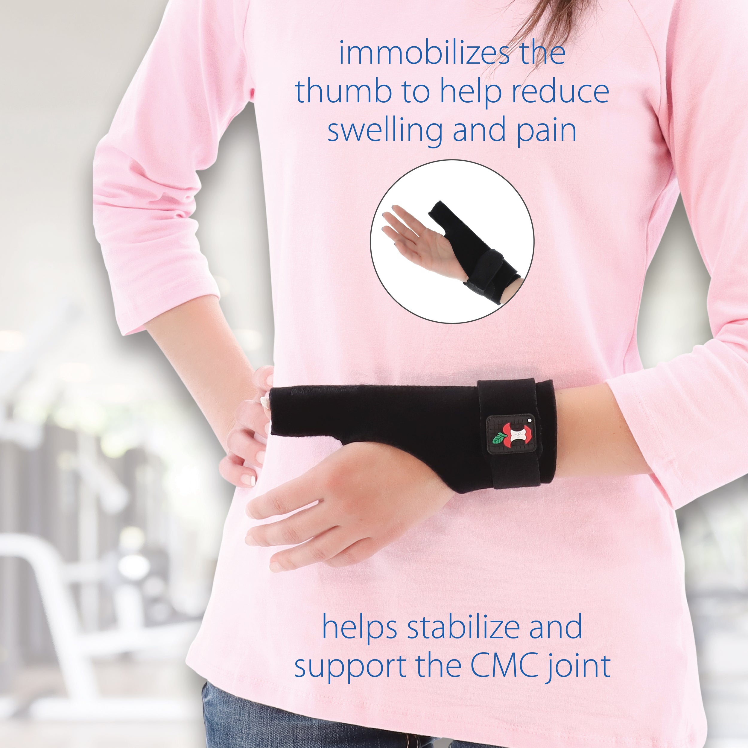 CMC Thumb Spica Splint for Thumb Arthritis & De Quervain's Tenosynovitis Relief - Adjustable Wrist Support Brace for Pain Management & Injury Recovery - Ideal for Typing, Gaming & Daily Activities