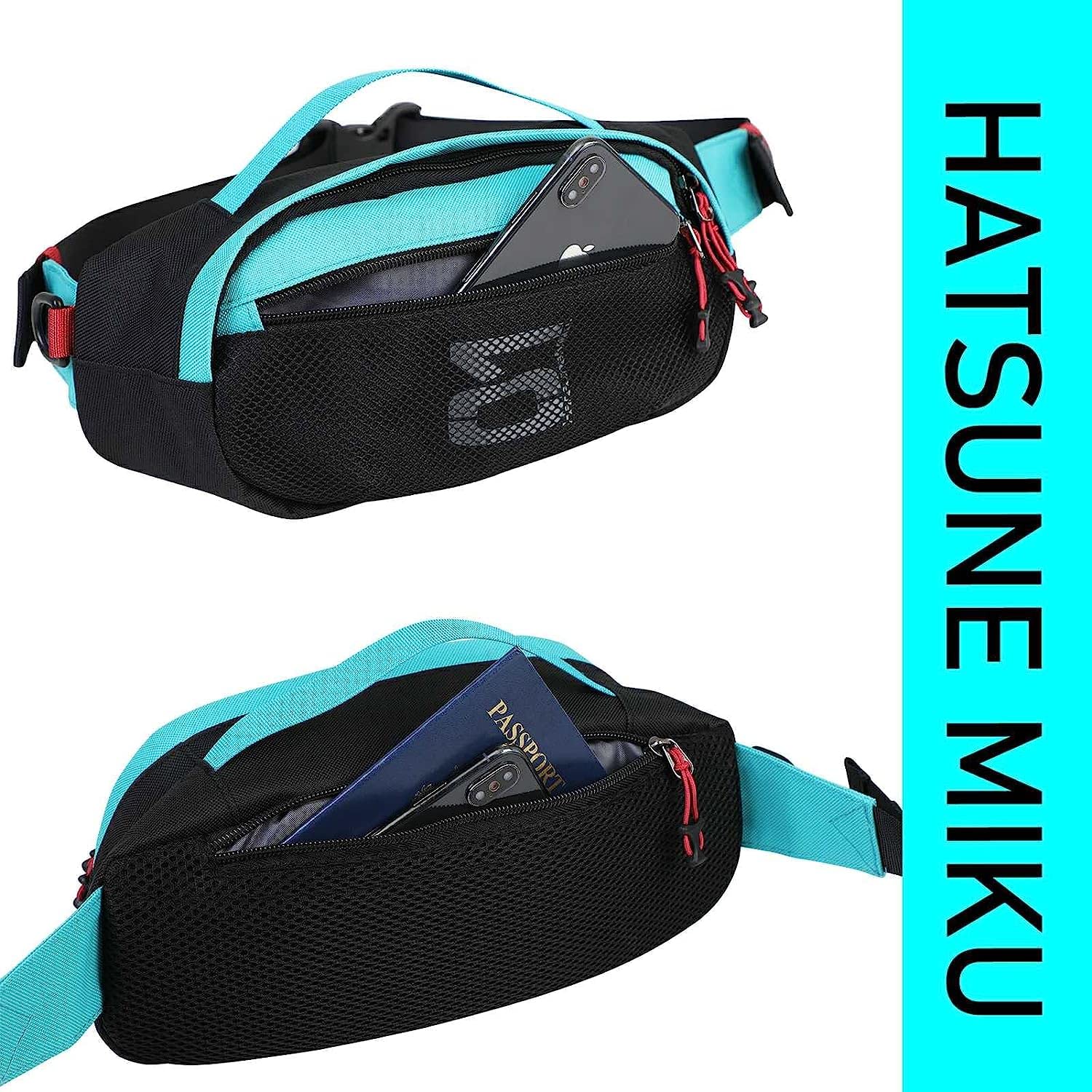 FIREFIRST Crossbody Shoulder Messenger Bag for Hatsune Miku - Stylish Unisex Anime Themed Purse for Men & Women - Perfect for Cosplay, Conventions & Everyday Use