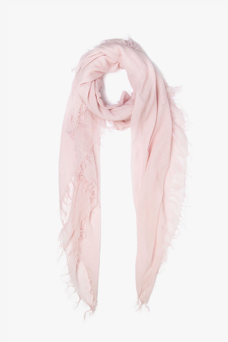 Luxury Cashmere Silk Blend Scarf - Soft Mauve Chalk Wrap for Women, Perfect for Winter Fashion & Gift Giving