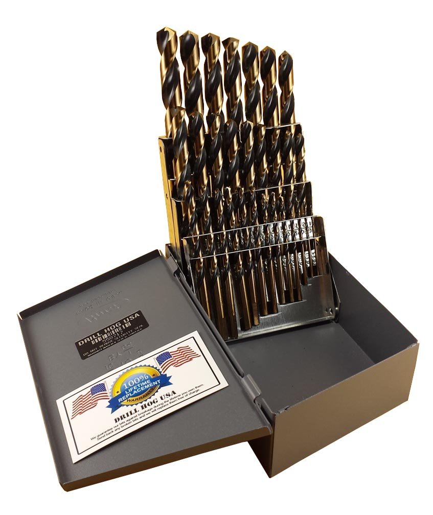 Premium M7 HSS Drill Bit Set (29-Piece) - 1/16