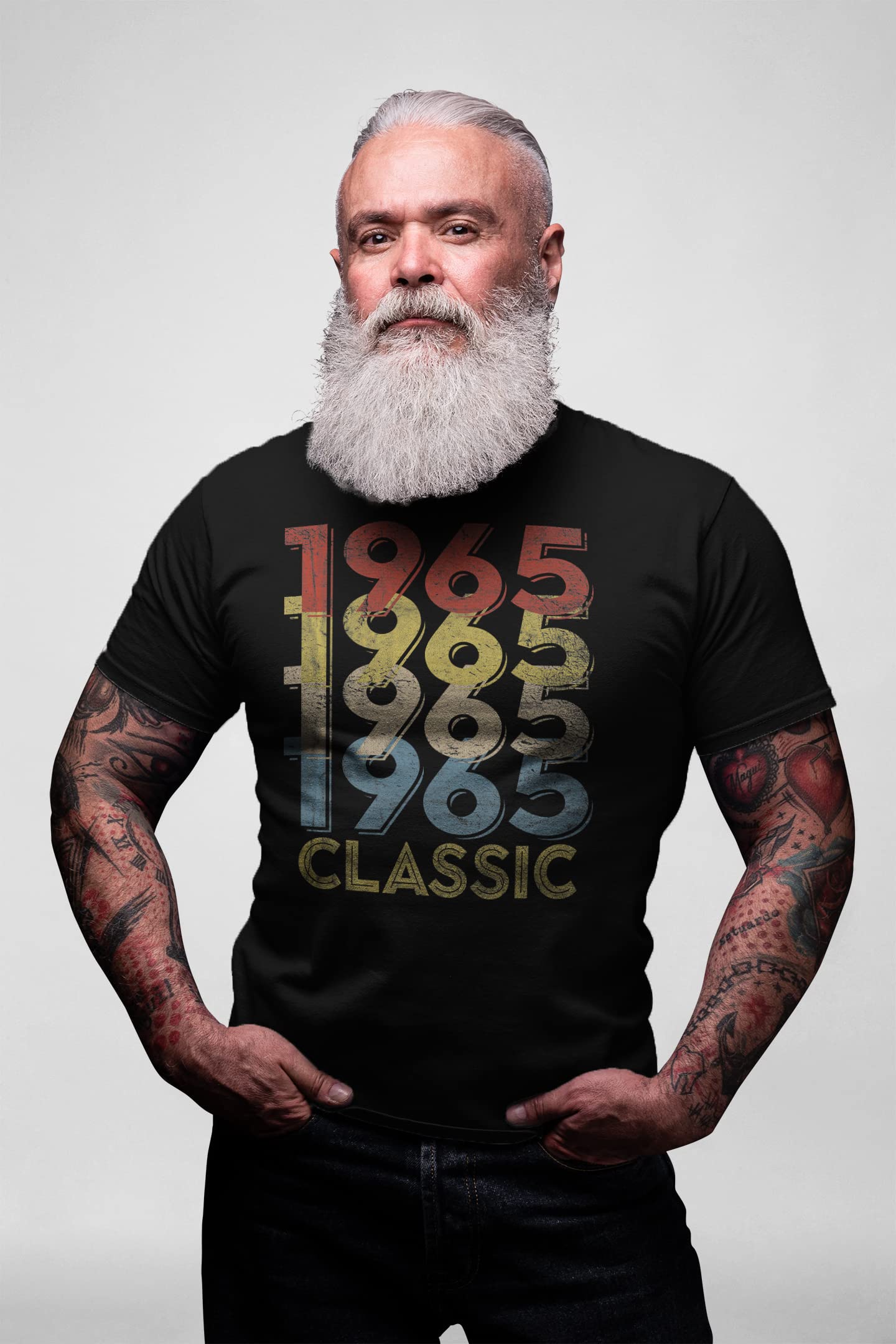 1965 Vintage Retro 60th Birthday Gift T-Shirt for Men - Classic 60 Year Old Birthday Present - Perfect for Milestone Celebrations & Party Outfits