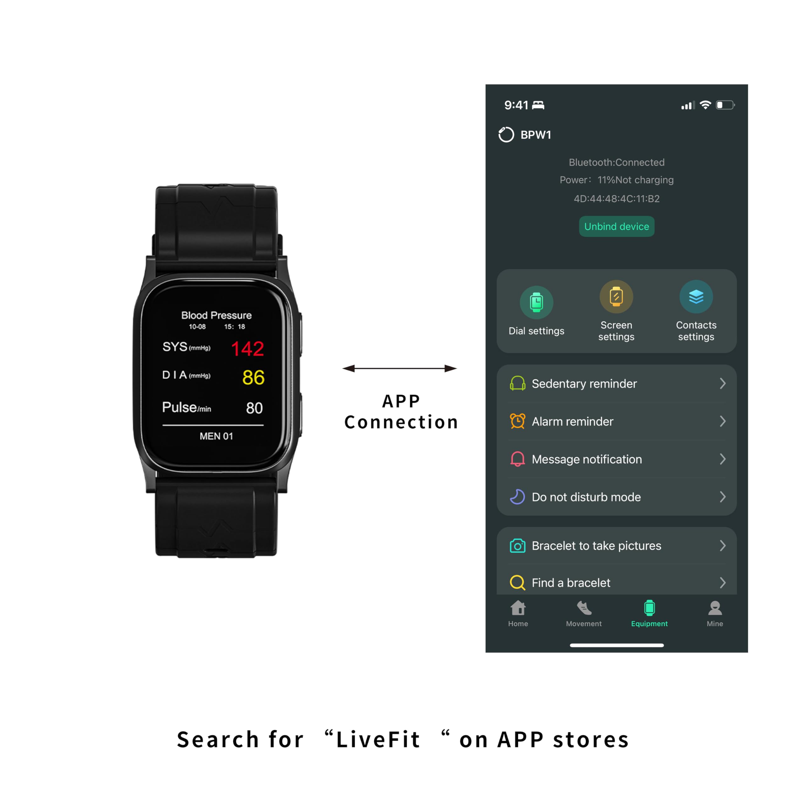 Smart Watch with Blood Pressure, Heart Rate & Blood Oxygen Monitor - Fitness Tracker with Sleep & Step Tracking, Bluetooth Compatible with iOS & Android - Perfect for Workouts, Running & Daily Health Monitoring