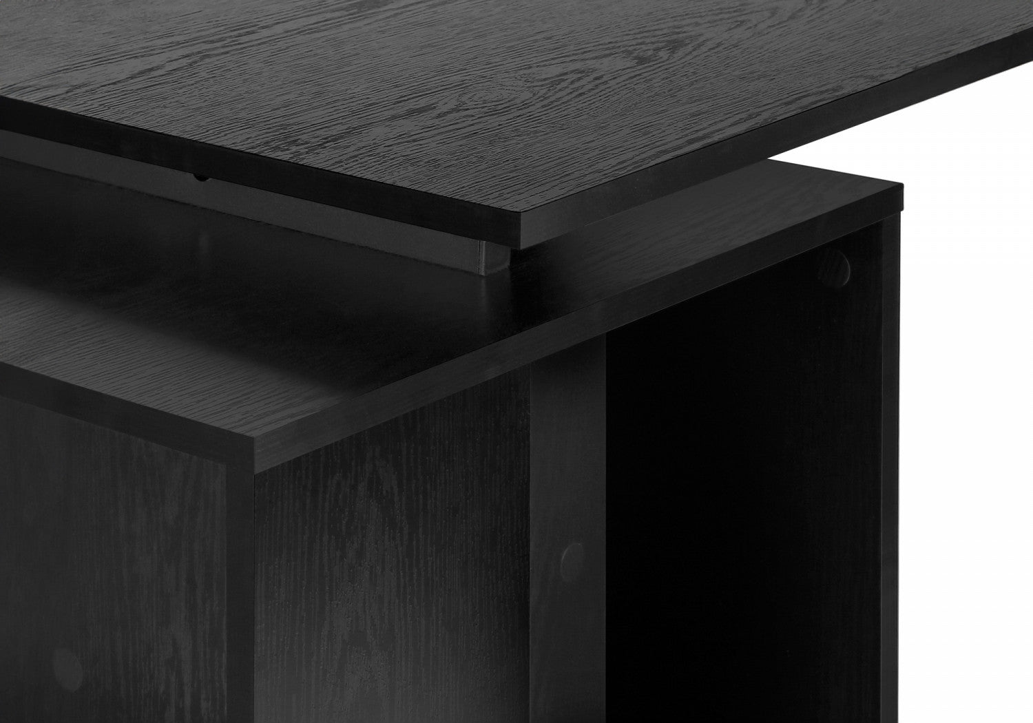 Arken Black Modern Office Desk - Sleek & Durable Computer Workstation for Home & Office Use | Perfect for Remote Work, Study & Gaming
