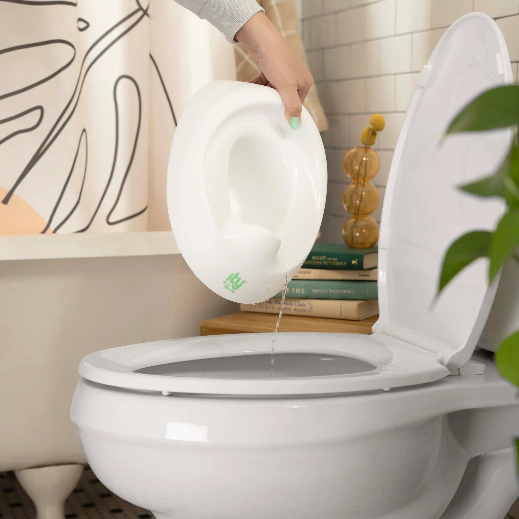 Ingenuity Ready Set Go Potty Training Seat for Babies & Toddlers - Easy-to-Clean, Comfortable & Portable Potty Chair for Boys & Girls - Perfect for Home, Travel & Daycare Use