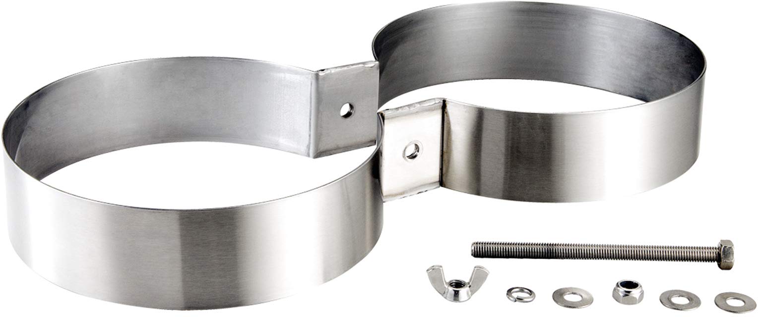 Premium IST Dolphin Tech Stainless Steel Twin Tank Bands for Scuba Diving Gear - Secure Your Oxygen Tanks with Durable Metal Straps for Underwater Adventures