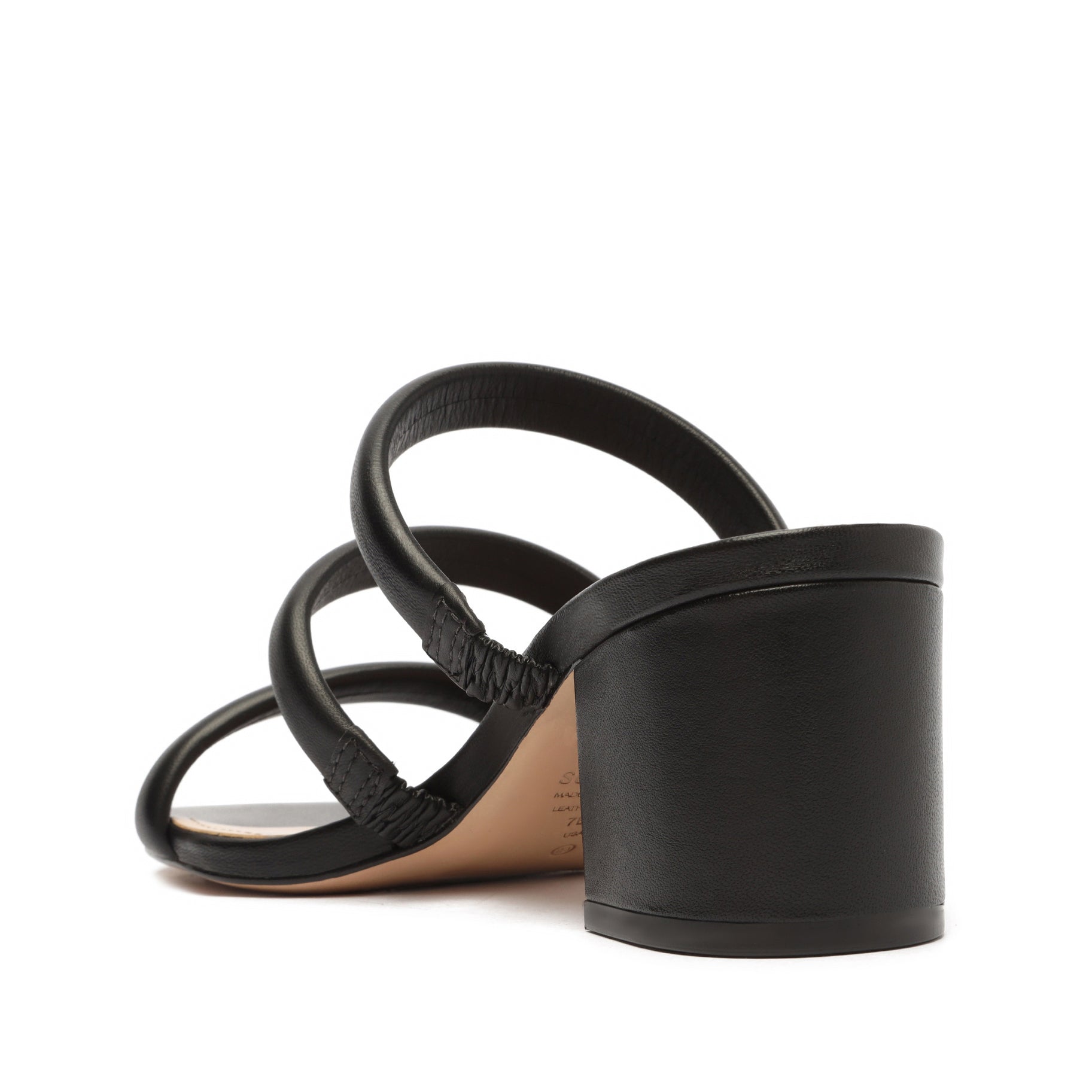 Olly Mid Block Nappa Leather Sandals for Women - Comfortable Summer Slide Shoes with Cushioned Footbed | Perfect for Beach, Vacation & Casual Outfits