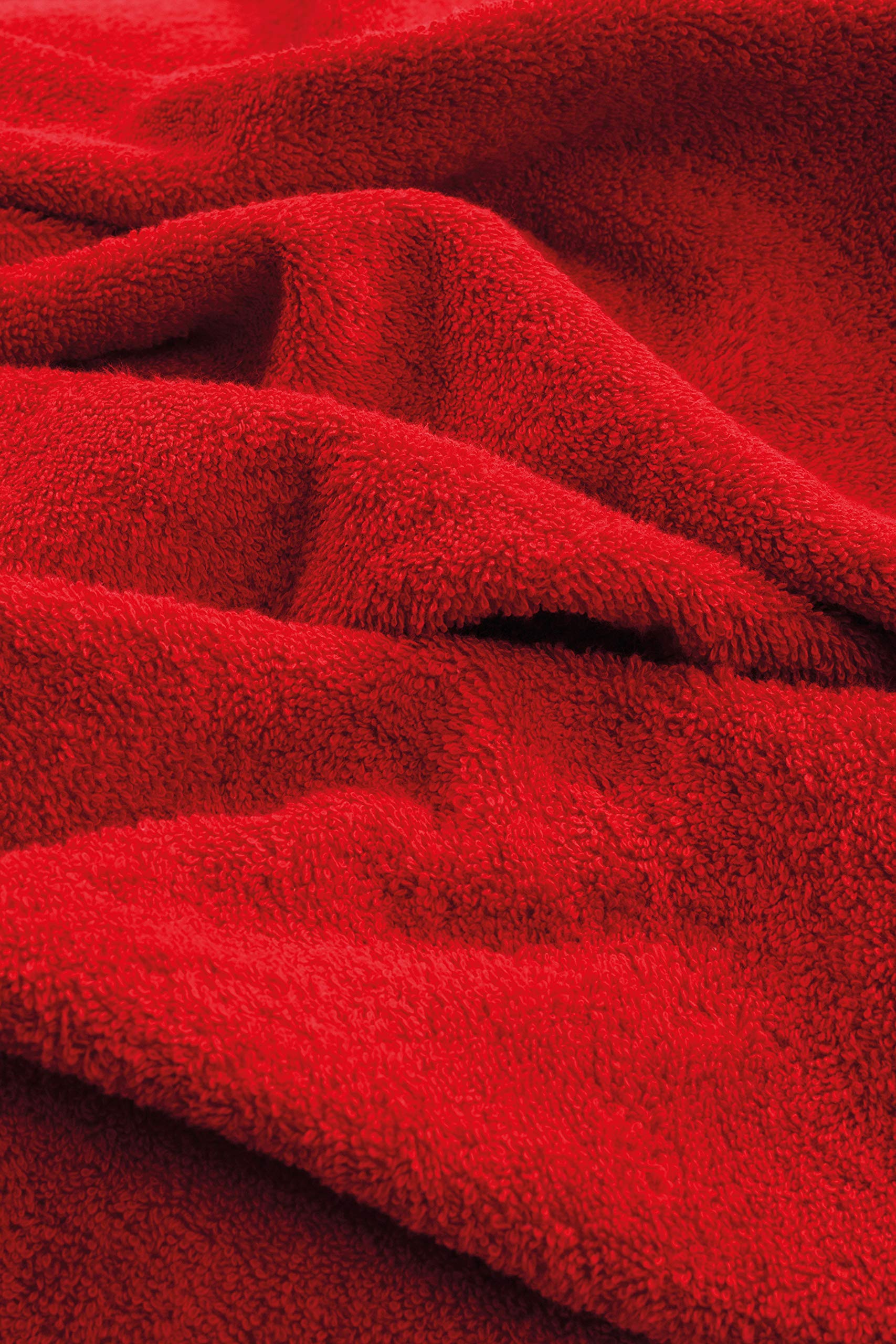 Premium Extra Large Bath Towels 40x87 Inches - 100% Cotton Turkish Hotel & Spa Towels, Ultra Soft & Highly Absorbent 950gsm Bath Sheets (Pack of 4, Red) - Perfect for Luxury Bathrooms, Beach Trips & Spa Days