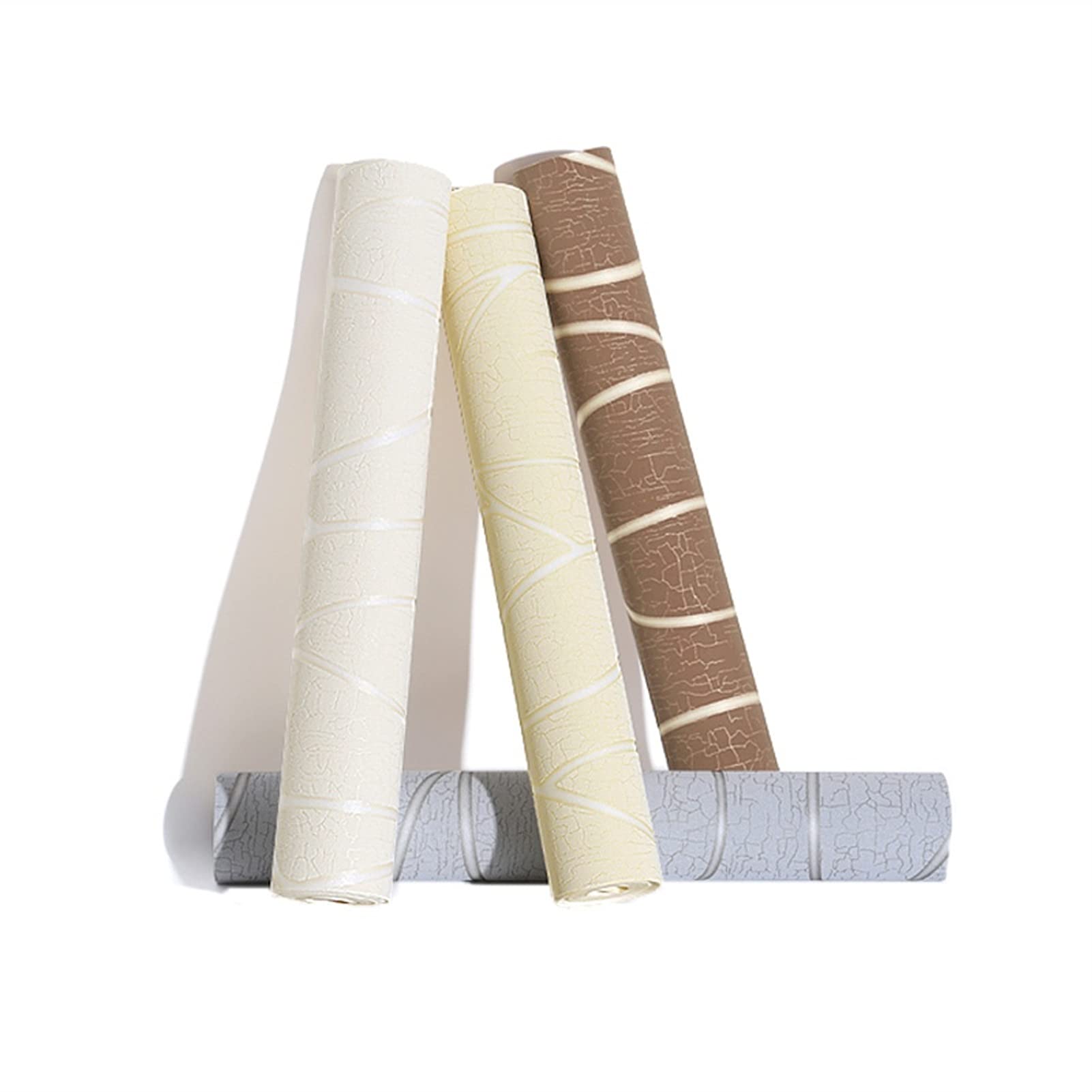 3D Non-Woven Wallpaper for TV Background & Living Room - Vertical Stripes Design | Home Decor & Bedroom Wall Stickers