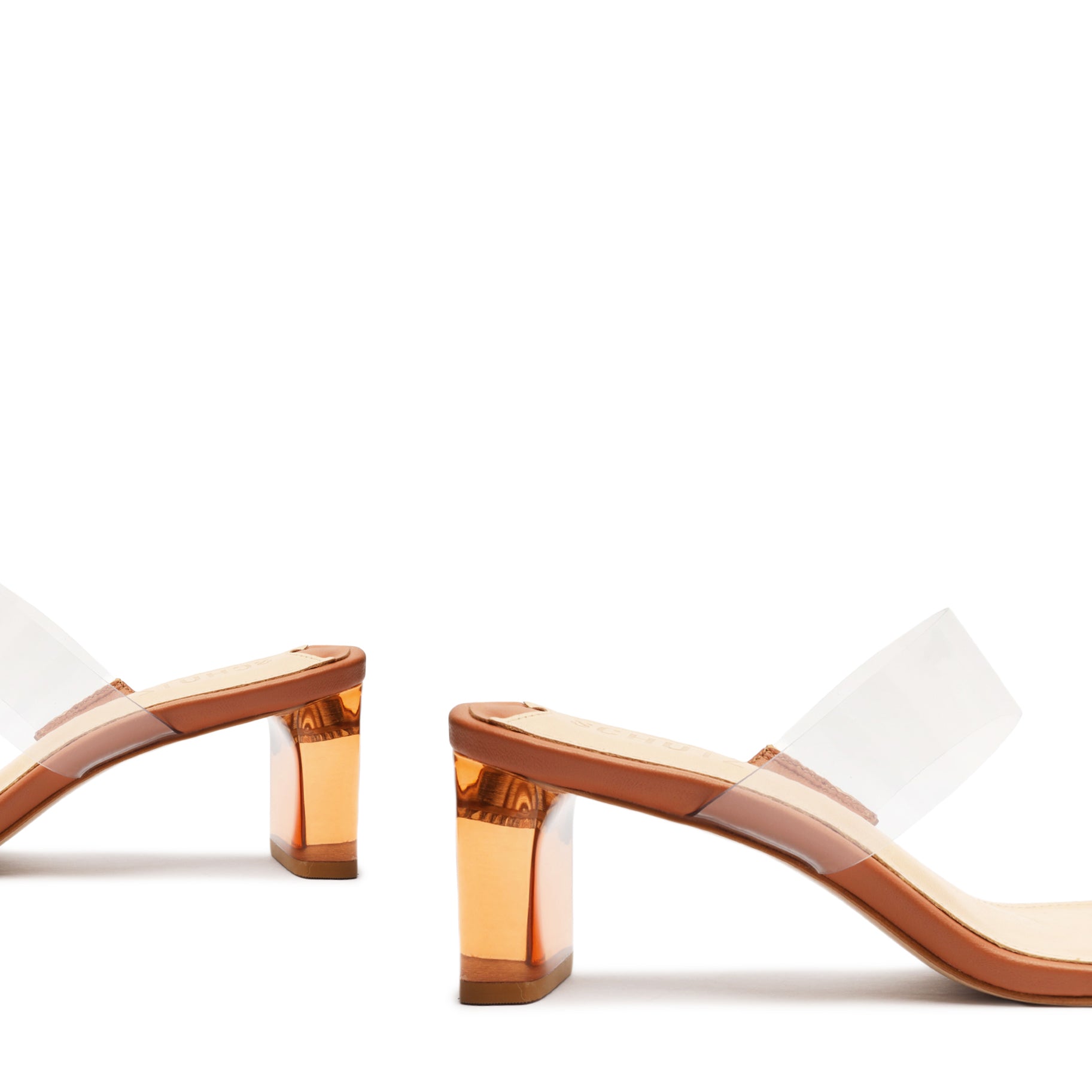 Ariella Women's Comfortable Acrylic Mid Heel Sandals - Perfect for Summer, Beach, and Casual Outings