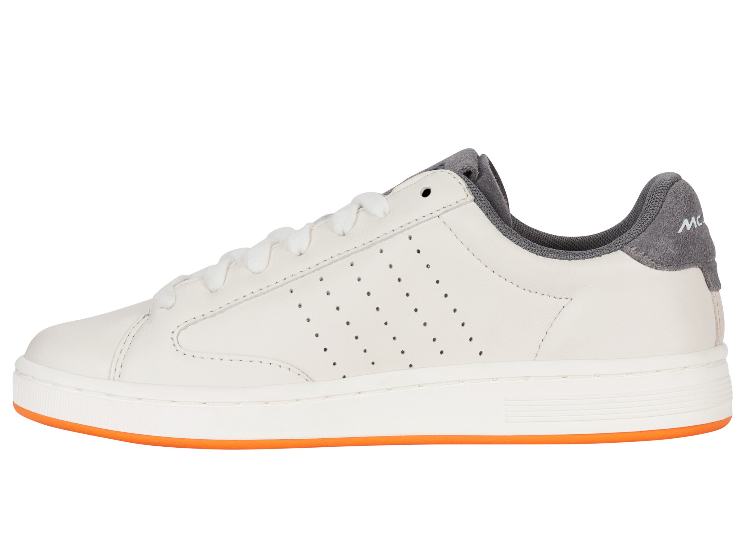 LOZAN KLUB X McLaren F1 Team Sneakers - White/Anthracite/Papaya Colorway | Limited Edition Racing-Inspired Shoes for Men & Women | Perfect for Sports, Running & Casual Wear