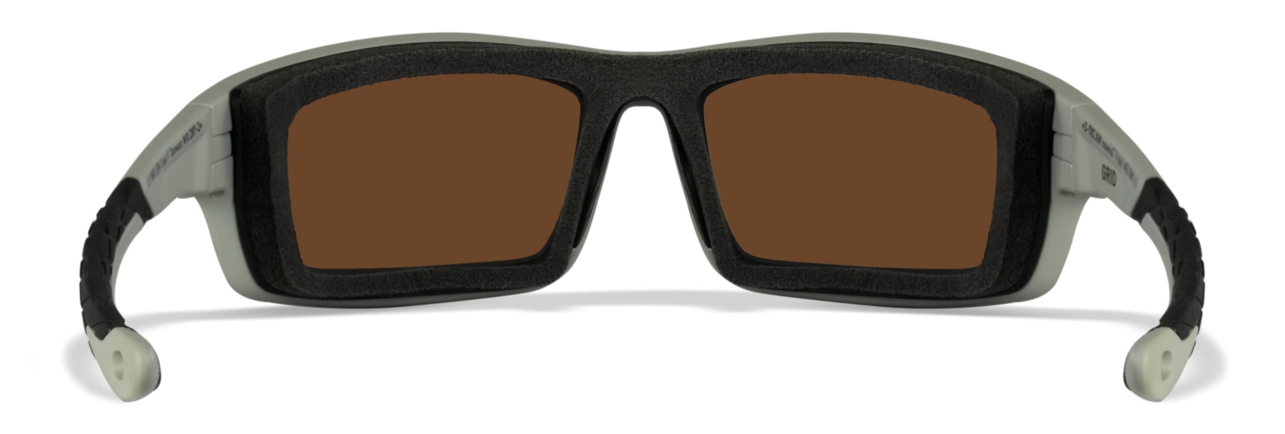 Wiley X WX Grid Captivate Polarized Safety Sunglasses for Men & Women - UV400 Protection, Matte Cool Grey Frame with Green Mirror Lenses - Ideal for Shooting, Fishing, Biking, Running & Outdoor Sports