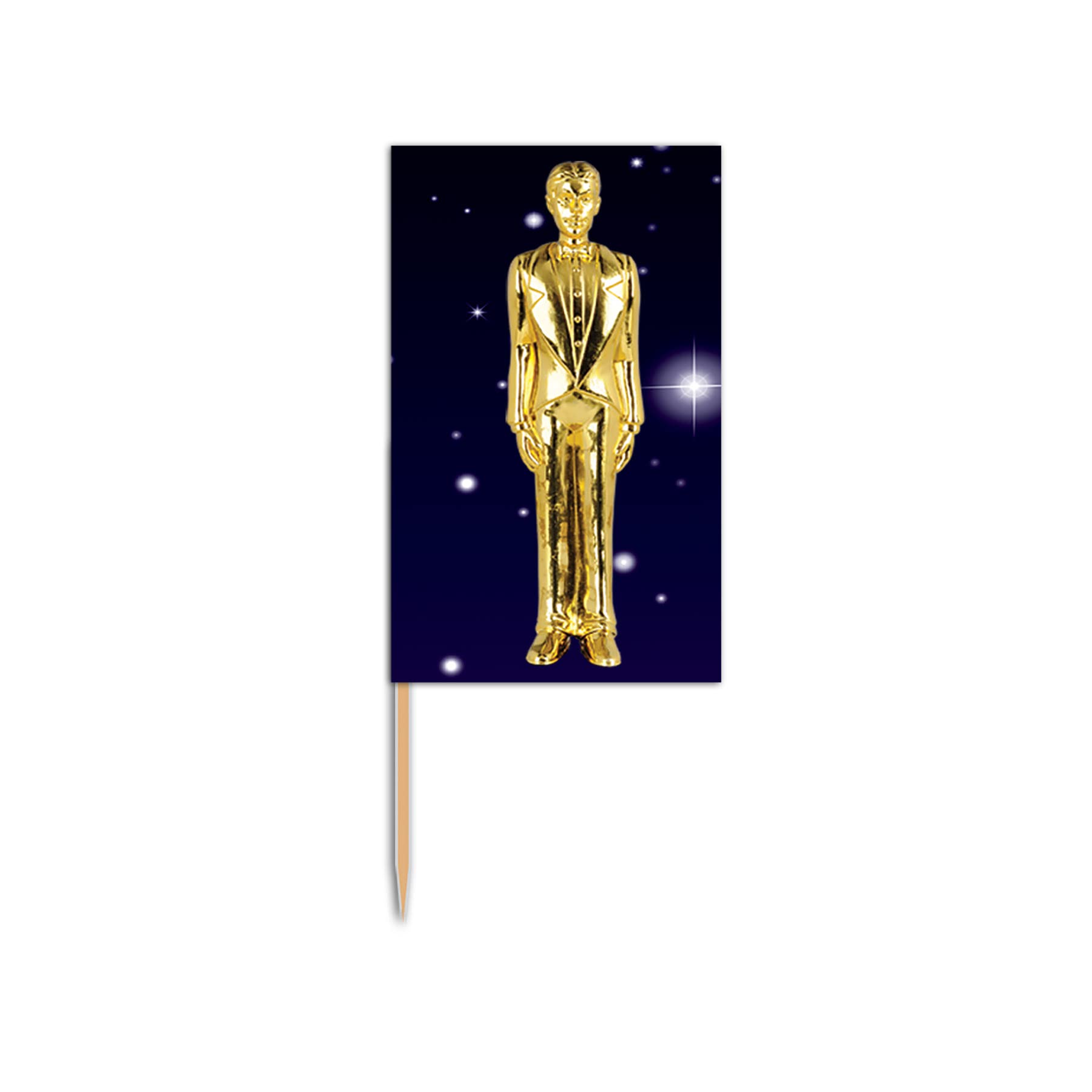 Beistle Awards Night Picks - 12 Pack Gold & Silver Foil Star Trophies for Award Ceremonies, Graduations, and School Events - Perfect for Recognition, Achievement Celebrations, and Party Decorations
