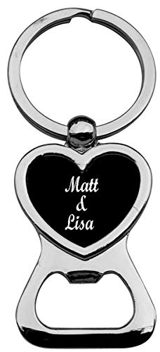 Heart Bottle Opener Black
