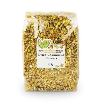 Organic Chamomile Flowers for Tea - 125g | Whole Foods Grade | Relaxing Herbal Tea for Stress Relief & Better Sleep | Perfect for Loose Leaf Tea, DIY Skincare & Aromatherapy