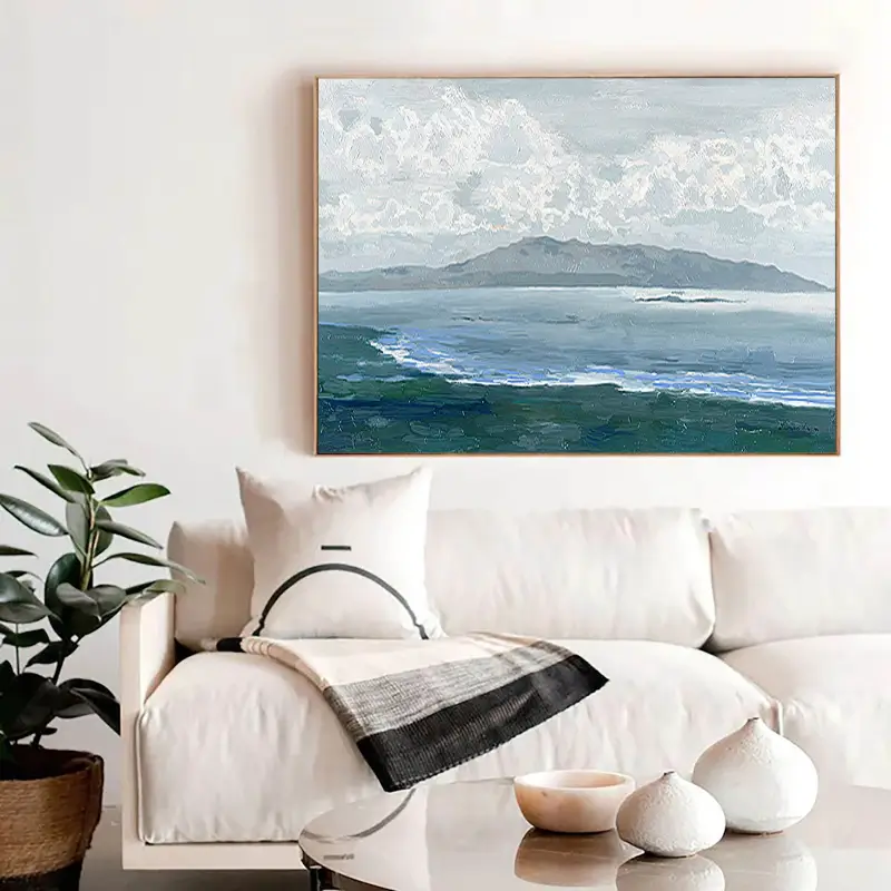 Ocean and Sky Painting #OS 022 - Stunning Seascape Wall Art for Home & Office Decor - Perfect for Living Room, Bedroom or Beach House