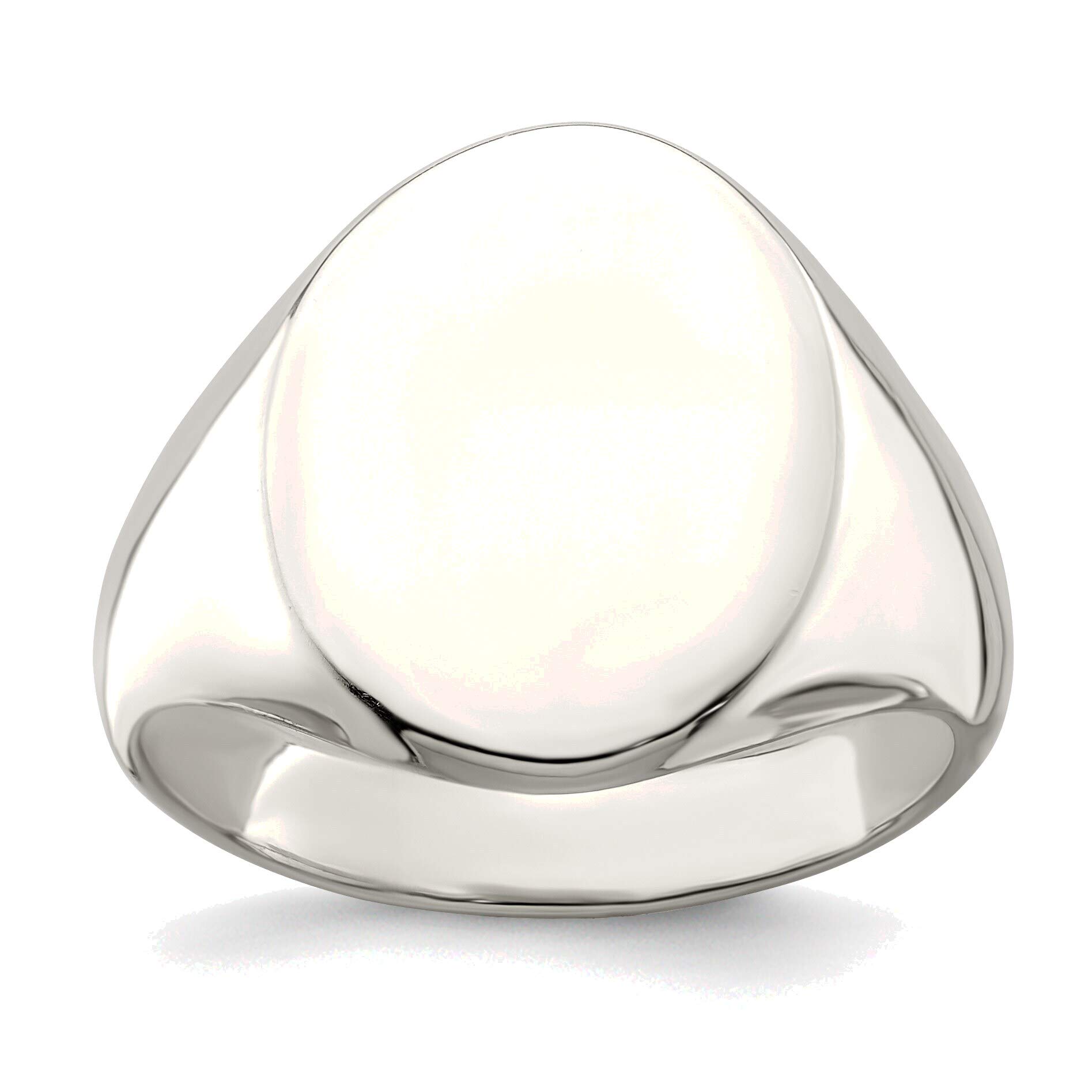 Bonyak Sterling Silver Signet Ring Size 6 - Elegant Jewelry for Men & Women