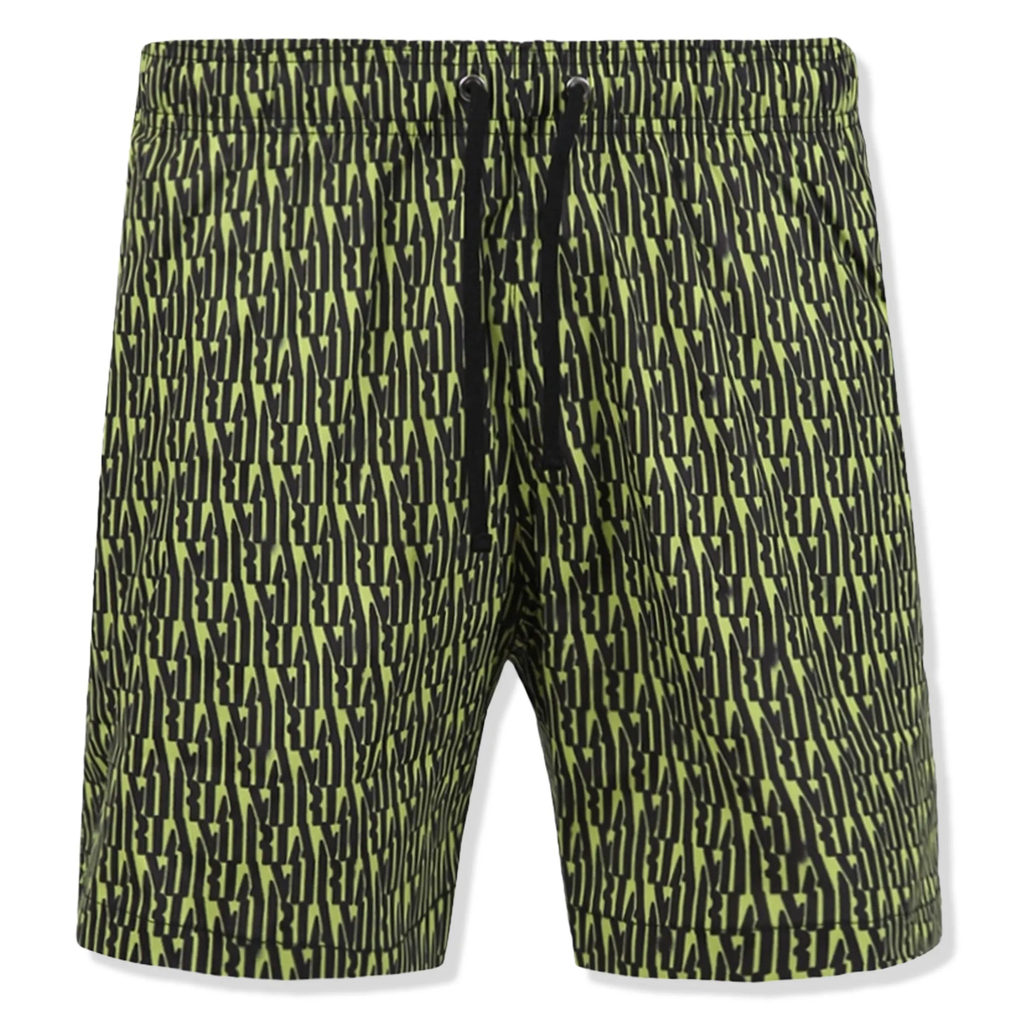 Amiri All Over Green Swim Shorts for Men - Quick-Dry Beach Swimwear with Comfortable Fit - Perfect for Pool, Beach, and Summer Vacations