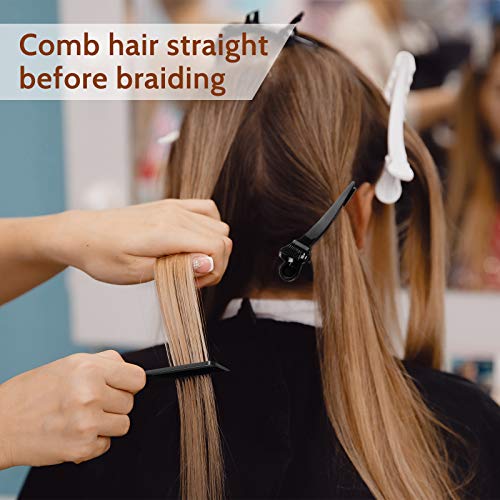 7-Piece Automatic Hair Braider Set - Electronic Braid Maker Machine with Comb & Clips for Easy DIY Hairstyling (Black) | Perfect for Home Use, Salon Professionals & Quick Hair Styling