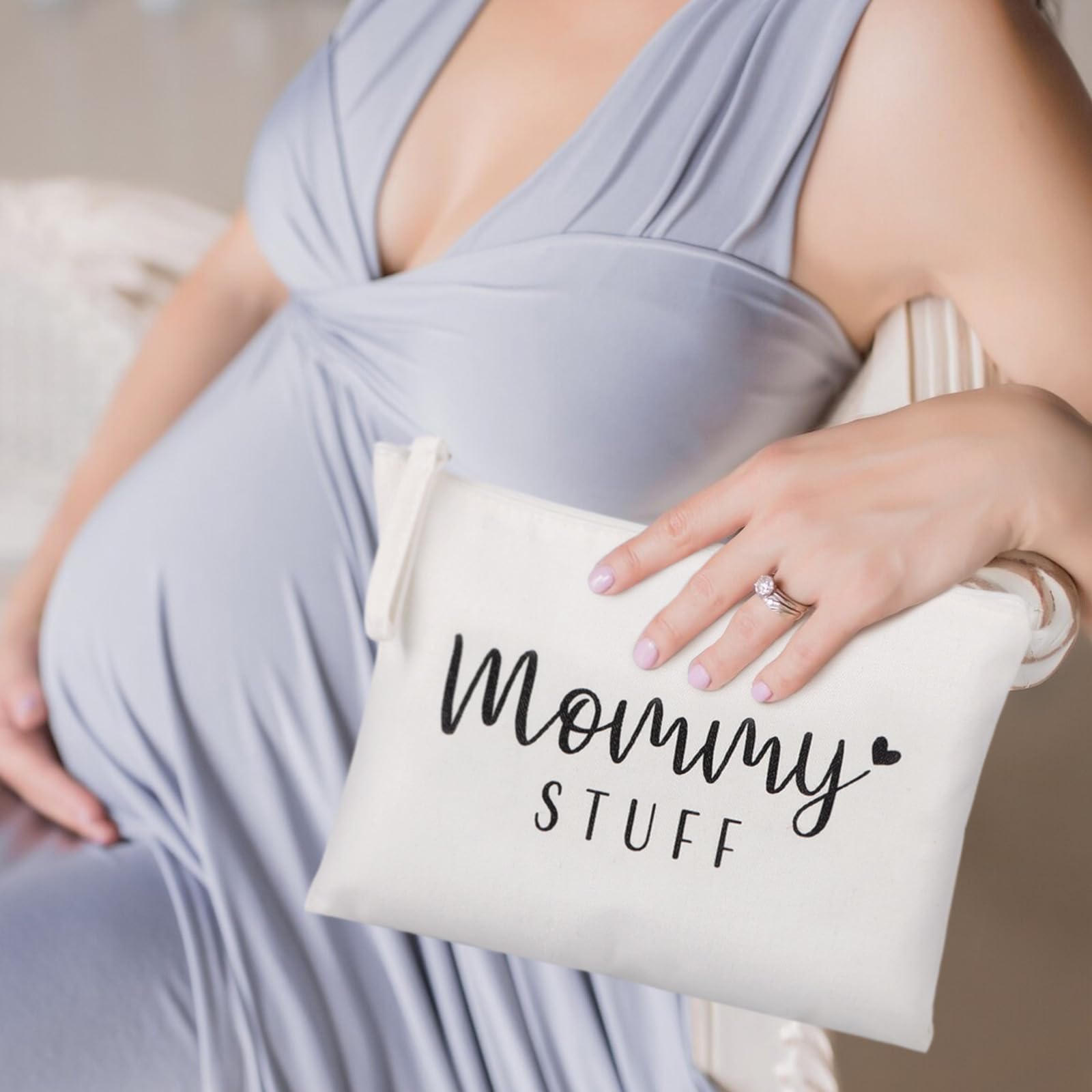 DDLP New Mom Gift Set - Premium Canvas Mommy and Baby Pouch | Thoughtful Pregnancy & Baby Shower Present for Expecting Mothers | Perfect for Hospital Visits, Diaper Storage & On-the-Go Parenting