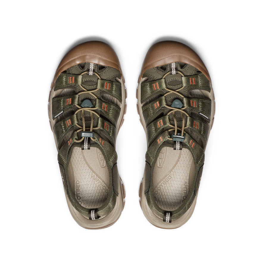 Men's Newport H2 Sandal - Comfortable Waterproof Hiking Shoes for Outdoor Adventures | Winter Moss/Chevron Color | Perfect for Beach, Camping & Travel