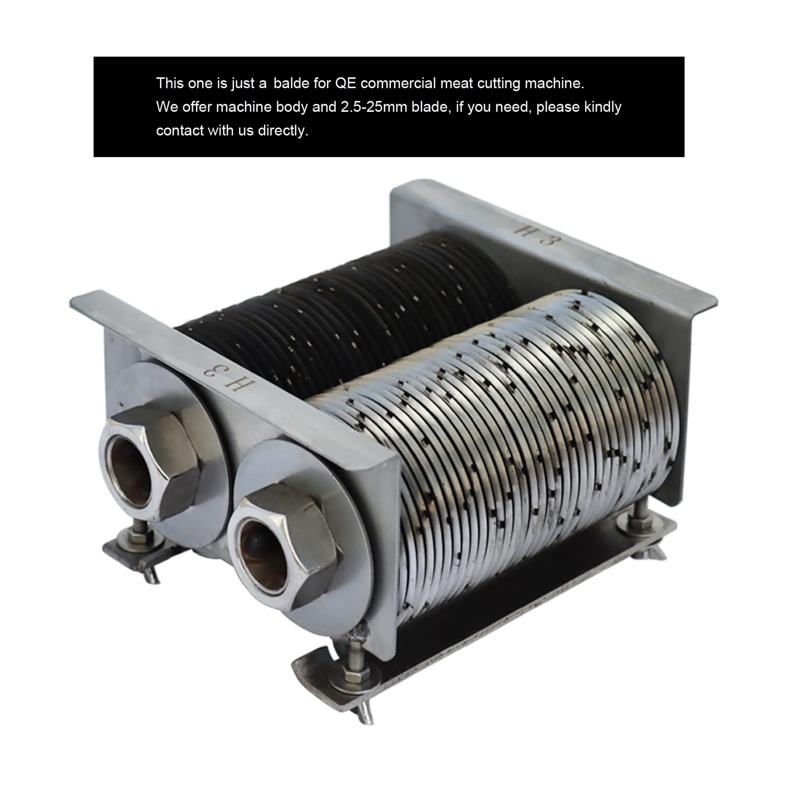 12MM Replacement Blade for QE/QH/QSJ-A Commercial Meat Cutter - Compatible with Industrial Meat Slicers & Food Processing Equipment - Perfect for Butcher Shops, Delis & Commercial Kitchens