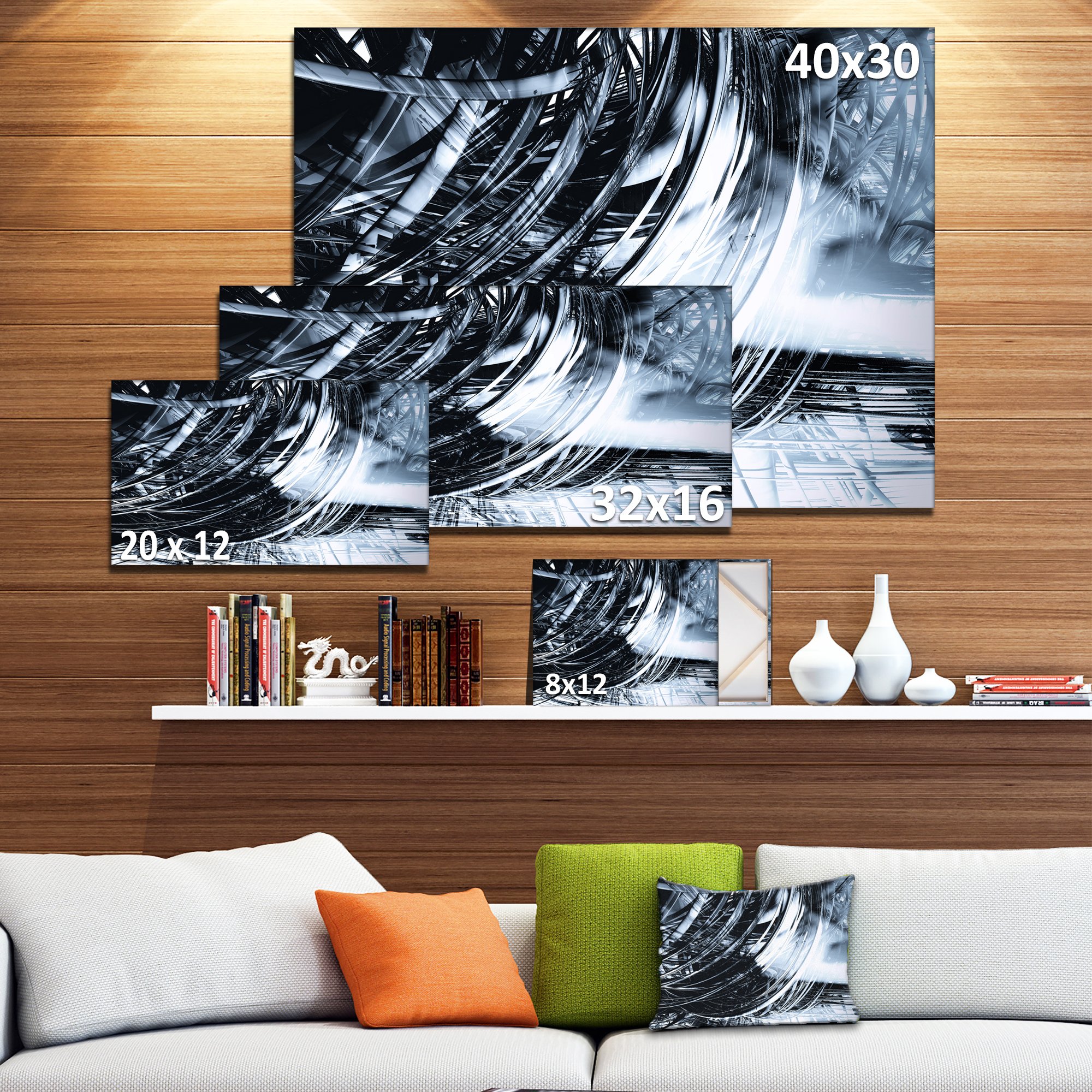 3D Abstract Art Black Spiral Wall Decor - Modern Sculpture for Home & Office Decoration | Perfect for Living Room, Bedroom, or Workspace