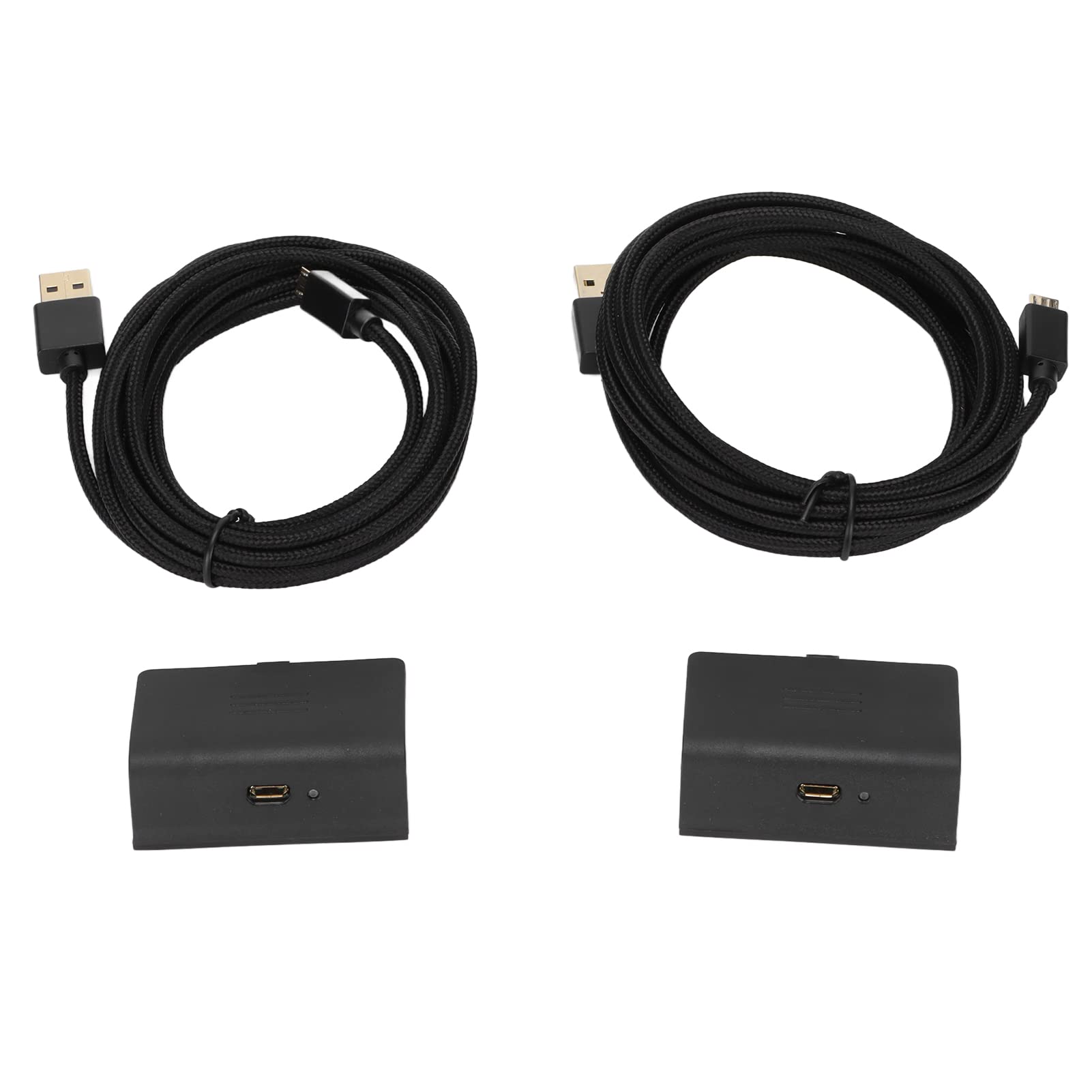 2 Pack Rechargeable Controller Battery with Long USB Charging Cable, Directly Charged Replacement Battery for ONE Controller - Perfect for Gaming, Streaming & Long Play Sessions