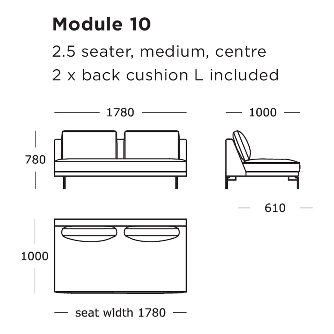 Edge V2 Modular Sofa Set - 9 to 16 Piece Customizable Sectional Couch for Living Room, Lounge & Home Theater Seating