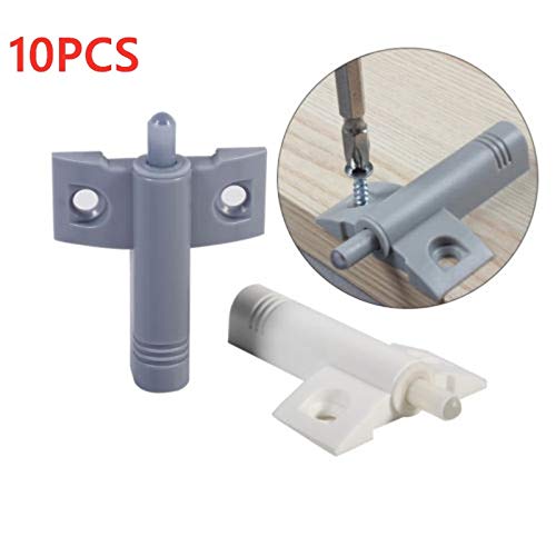 10Pcs White Soft Close Cabinet Hinges with Screws - Quiet Door Stop Damper for Kitchen Drawers & Furniture Hardware - Perfect for Home Renovation & DIY Projects