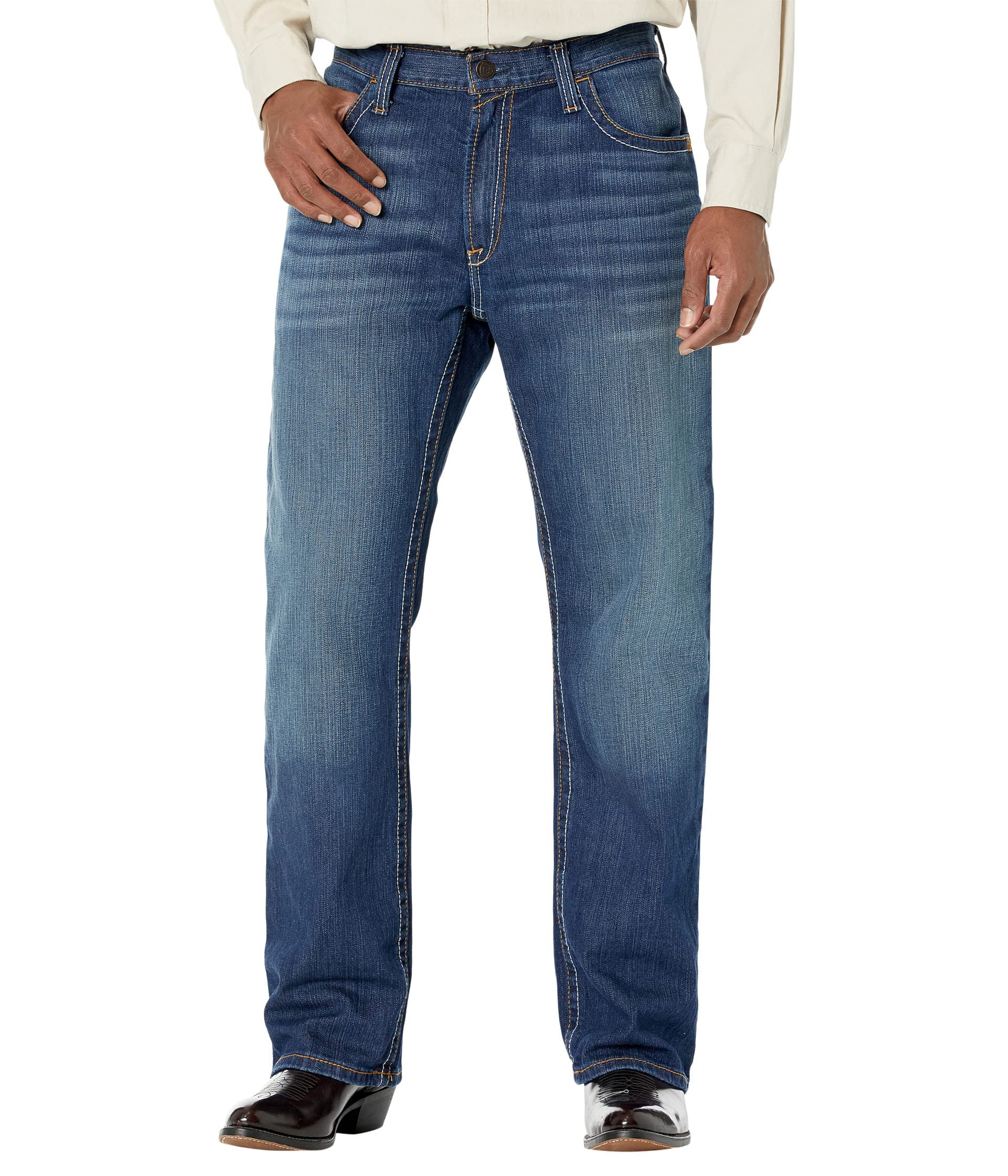 ARIAT Men's Fr M4 Relaxed Durastretch Stillwell Boot Cut Jeans - Durable & Comfortable Western Denim for Cowboy Work & Casual Wear