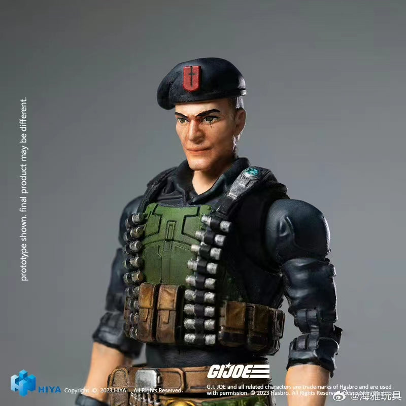 PRE-ORDER Hiya Toys 1/18 Scale 4-Inch G.I. Joe Flint Action Figure - Collectible Military Soldier Character Model for Display & Diorama Scenes