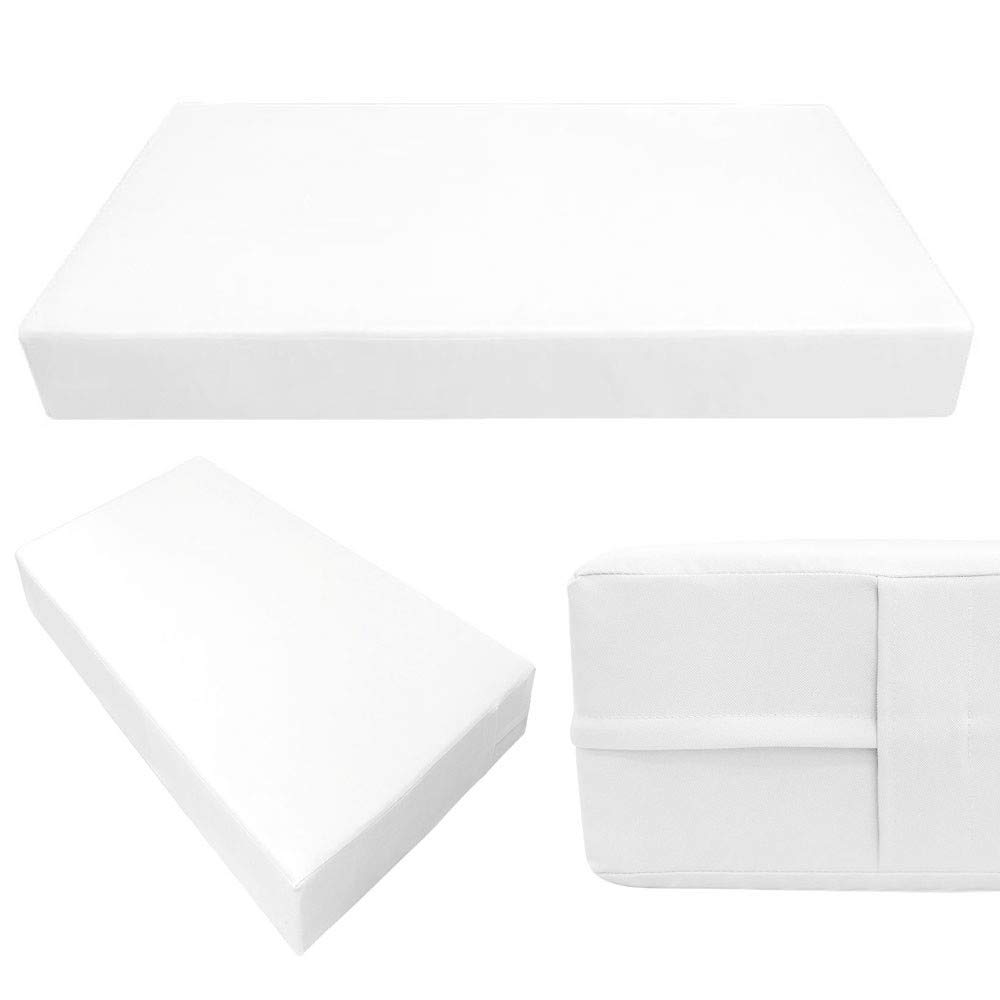 Prolinemax Outdoor Style 3 Crib Knife Edge Daybed Mattress Bolster Pillow Fitted Sheet Cover - Waterproof & Breathable - Perfect for Nursery, Guest Room, and Outdoor Daybeds AD106