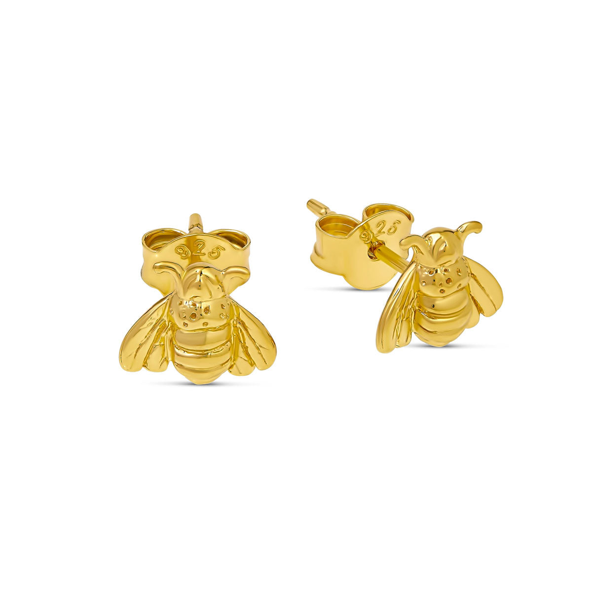 14K Gold Bee Stud Earrings for Women - Dainty Pollination Jewelry Gift for Her - Perfect for Everyday Wear, Date Nights & Special Occasions