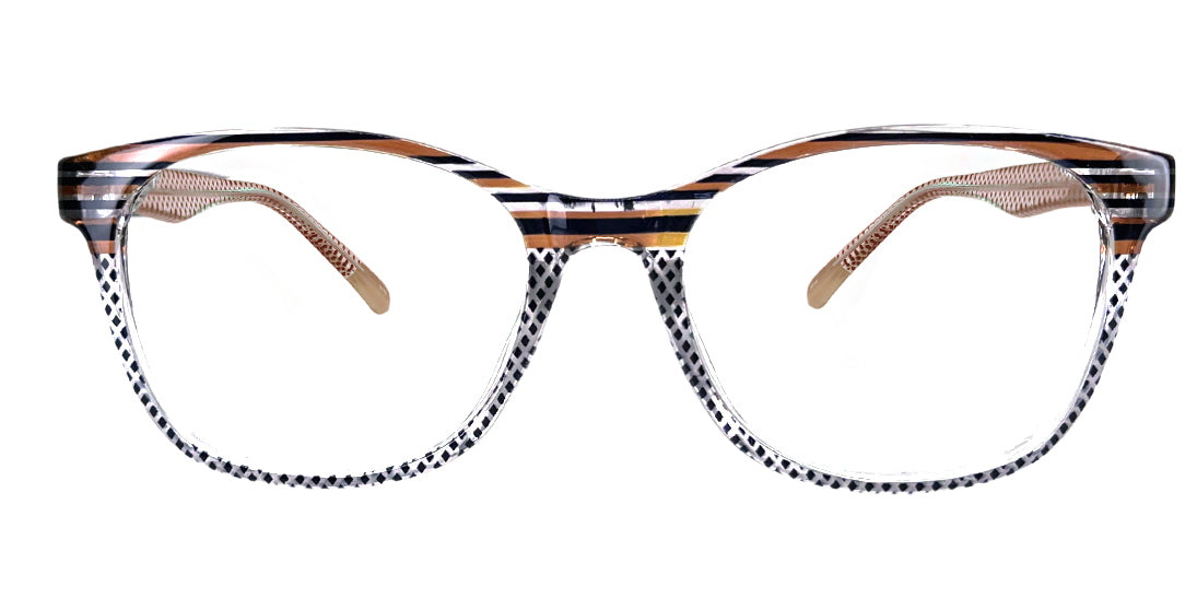 S2874E Brown Reading Glasses - Lightweight & Stylish Eyewear for Men & Women - Perfect for Reading, Working, and Computer Use