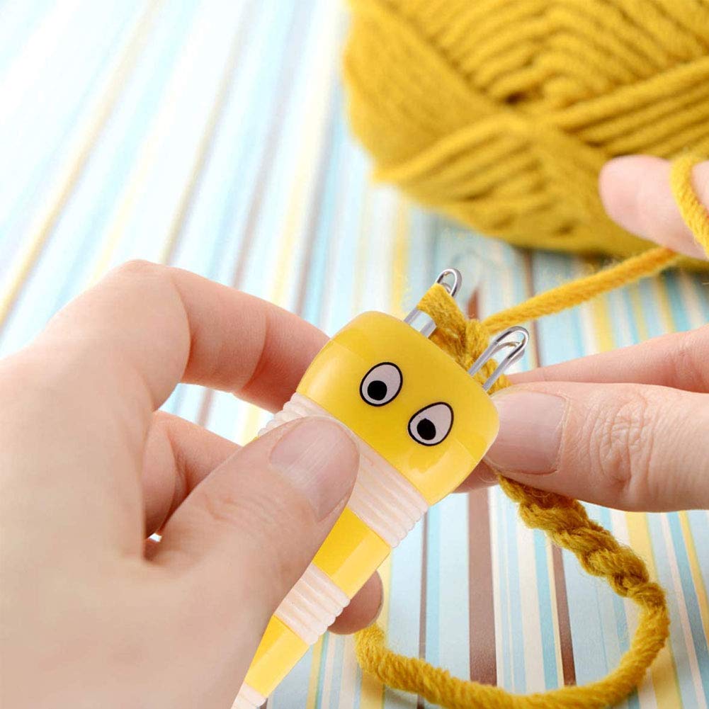 4Pcs Spool Knitter Set - DIY Knitting Loom Tool for Beginners, Bee Rope Winding Accessory, Doll Maker & Crafting Kit for Kids & Adults | Perfect for Handmade Toys, Home Decor & Gift Making