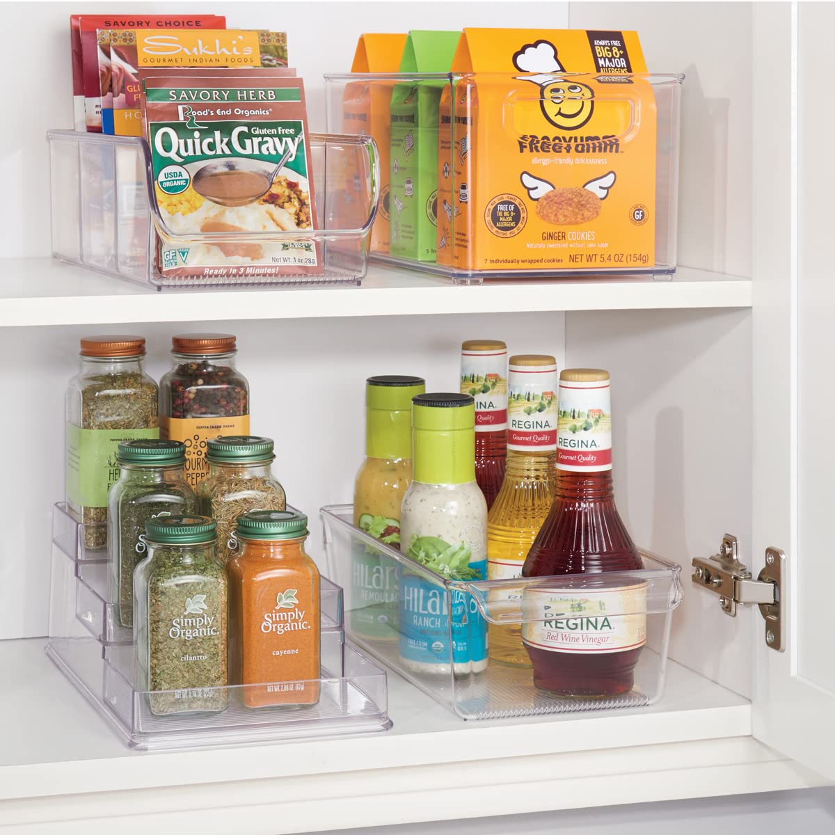 iDesign Linus Plastic Refrigerator Organizer Bin with Handle - BPA-Free Clear Food Storage Container for Fruits, Vegetables, Snacks & Drinks (11.5