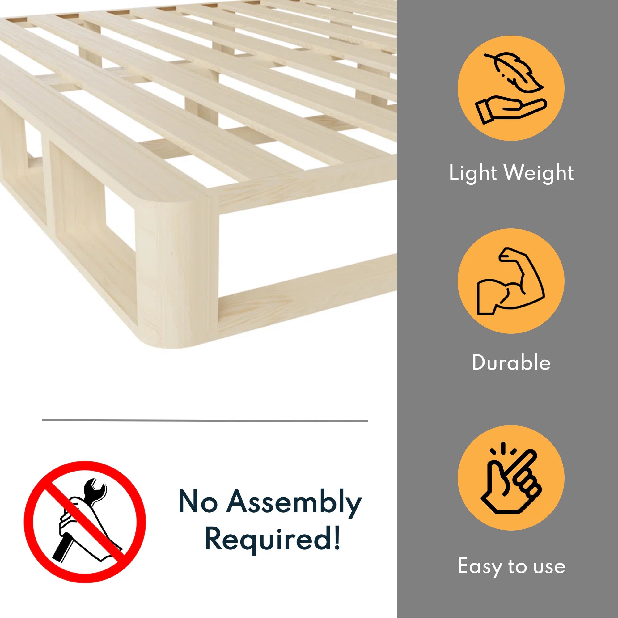 5 Inch Low Profile Box Spring - Queen Size Mattress Foundation for Bed Support, Sturdy & Durable - Perfect for Platform Beds, Adjustable Bases, and Guest Rooms